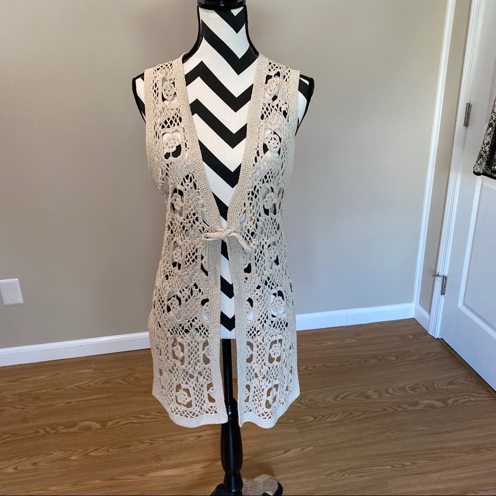Boho Crochet Knit Vest
